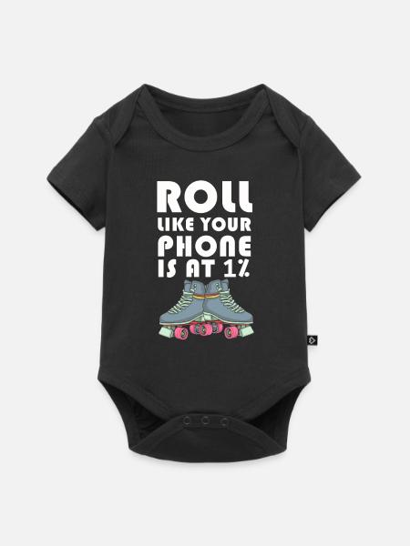 Inline Skater - Baby Premium Kurzarmbody - Schwarz