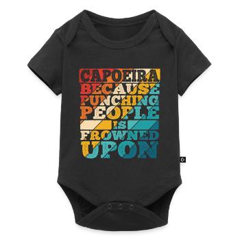 Capoeira - Baby Premium Kurzarmbody - Schwarz - Vorne
