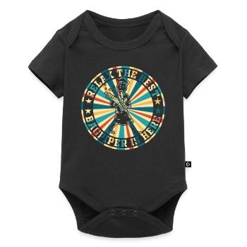 Relax The Best Bagpiper Is Here - Bagpipe Musician - Baby Premium short-sleeve bodysuit - black - Front