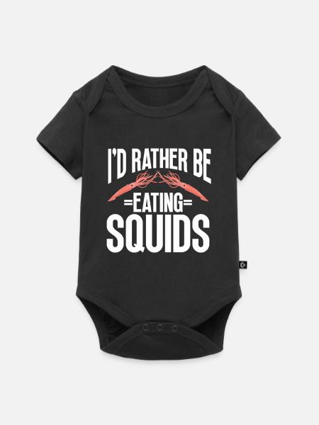 Meeresfrüchte Liebhaber Geschenk Meeresfrucht - Baby Premium Kurzarmbody - Schwarz