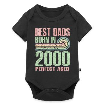Les meilleurs pères sont nés en 2000, à l’âge de 23 ans, - Body à manches courtes Premium Bébé - noir - Devant