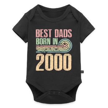 Die Besten Väter Sind 2000 Geboren, 23 Jahre Alt, - Baby Premium Kurzarmbody - Schwarz - Vorne