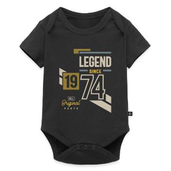 Legend Since 1974 49 birthday - Baby Premium short-sleeve bodysuit - black - Front