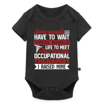 Cool Occupational Therapist Parents - Baby Premium short-sleeve bodysuit - black - Front