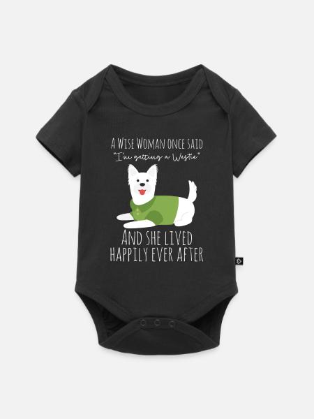 West highland terrier - Baby Premium Kurzarmbody - Schwarz
