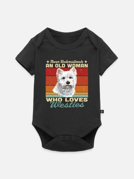 West highland terrier - Baby Premium Kurzarmbody - Schwarz