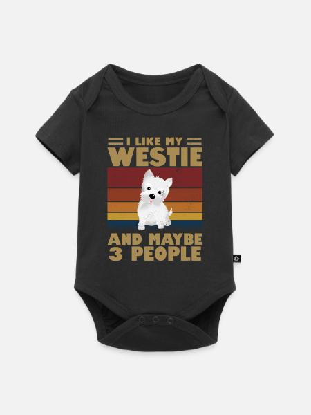 West highland terrier - Baby Premium Kurzarmbody - Schwarz