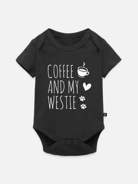 West highland terrier - Baby Premium Kurzarmbody - Schwarz