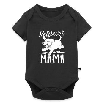 Retriever Maman Fille Pet Retrievers Chien - Body à manches courtes Premium Bébé - noir - Devant