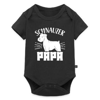 Schnauzer Papa Boy Type Dog Pet Schnauzers - Baby Premium short-sleeve bodysuit - black - Front
