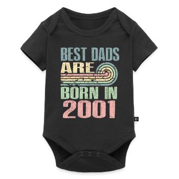 Die Besten Väter Sind 2001 Geboren, 22 Jahre Alt, - Baby Premium Kurzarmbody - Schwarz - Vorne