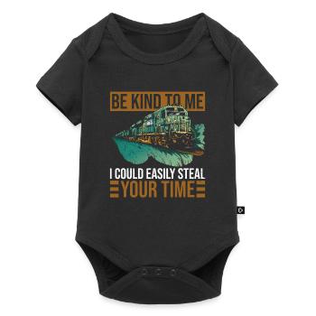 Eisenbahnlokarbeiter Und - Baby Premium short-sleeve bodysuit - black - Front