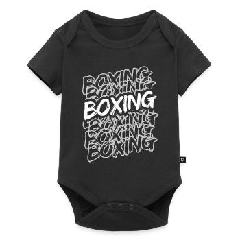 Boxsport Boxing - Baby Premium Kurzarmbody - Schwarz - Vorne
