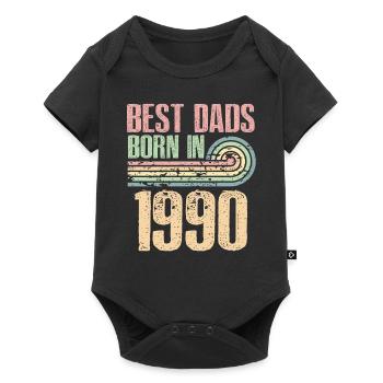 Les meilleurs pères sont nés en 1990, à l’âge de 33 ans, - Body à manches courtes Premium Bébé - noir - Devant