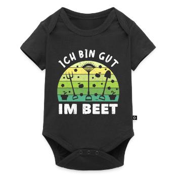 Gärtner Ich Bin Gut Im Beet - Baby Premium Kurzarmbody - Schwarz - Vorne