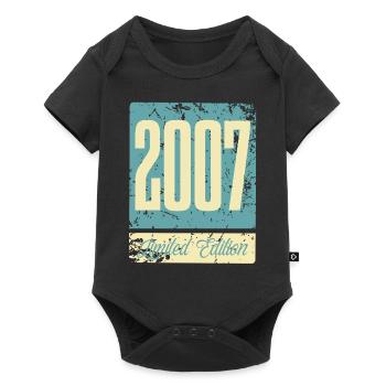 2007 Born Birthday Year of birth - Baby Premium short-sleeve bodysuit - black - Front