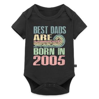 Les meilleurs pères sont nés en 2005, à l’âge de 18 ans, - Body à manches courtes Premium Bébé - noir - Devant