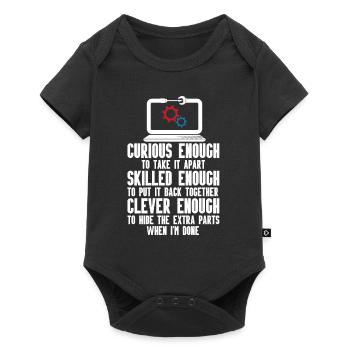 Computer Repair Technology Support Technology - Baby Premium short-sleeve bodysuit - black - Front