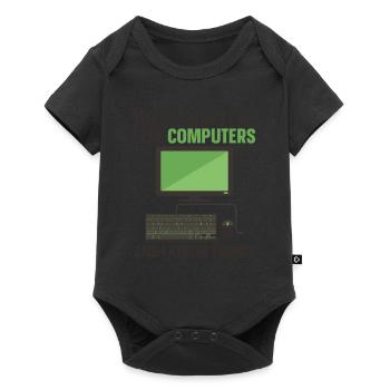 Computer Repair Technology Support Technology - Baby Premium short-sleeve bodysuit - black - Front
