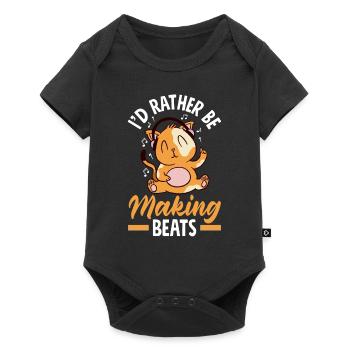 I'd Rather Be Making Beats Music Producer - Baby Premium short-sleeve bodysuit - black - Front