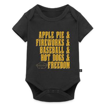 Apple Pie & Fireworks & Baker Pastries Apple Fruit - Baby Premium short-sleeve bodysuit - black - Front