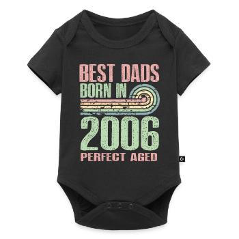 The best fathers were born in 2006, 17 years old, - Baby Premium short-sleeve bodysuit - black - Front