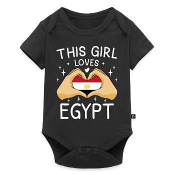 Egypte Drapeau Hurghada Afrique Drapeau égyptien - Body à manches courtes Premium Bébé - noir - Devant
