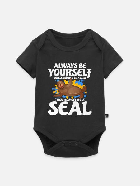 Robbe - Baby Premium Kurzarmbody - Schwarz