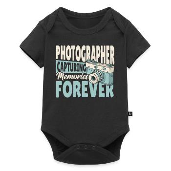 Photographe Capturer des souvenirs pour toujours - Body à manches courtes Premium Bébé - noir - Devant