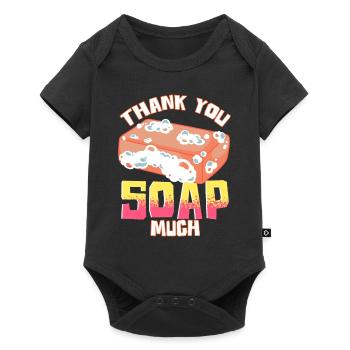 Soap Making Humor Thank You Soap Much Soap Maker - Baby Premium short-sleeve bodysuit - black - Front