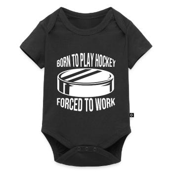 Hockey sur glace Joueurs de hockey sur glace Équipe de hockey sur glace Fan de hockey - Body à manches courtes Premium Bébé - noir - Devant