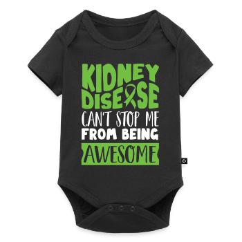 Awareness of kidney disease, kidney - Baby Premium short-sleeve bodysuit - black - Front
