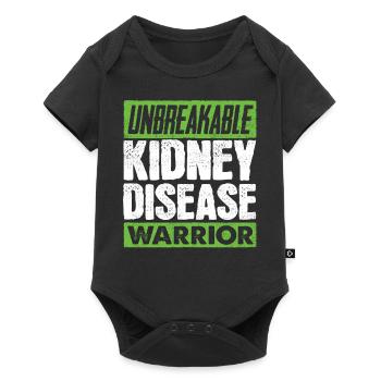 Awareness of kidney disease, kidney - Baby Premium short-sleeve bodysuit - black - Front