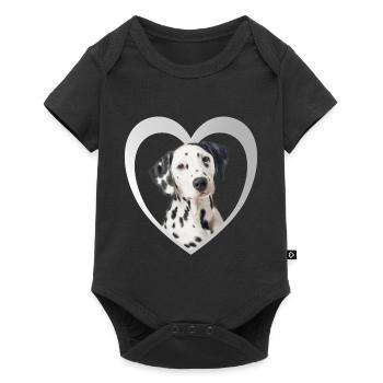 Dalmatians - Dog Lovers - Dogs Heart - Baby Premium short-sleeve bodysuit - black - Front