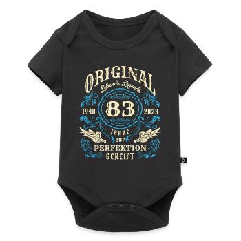 Original Lebende Legenden wurden 1940 geboren 83. - Baby Premium Kurzarmbody - Schwarz - Vorne