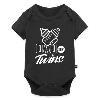 Father of twins Gemini Gemini Humor - Baby Premium short-sleeve bodysuit - black - Front