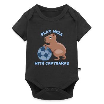 Capybara Whisperer Guinea Pig Rodent - Baby Premium short-sleeve bodysuit - black - Front