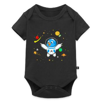 Dog breeder astronaut - Baby Premium short-sleeve bodysuit - black - Front