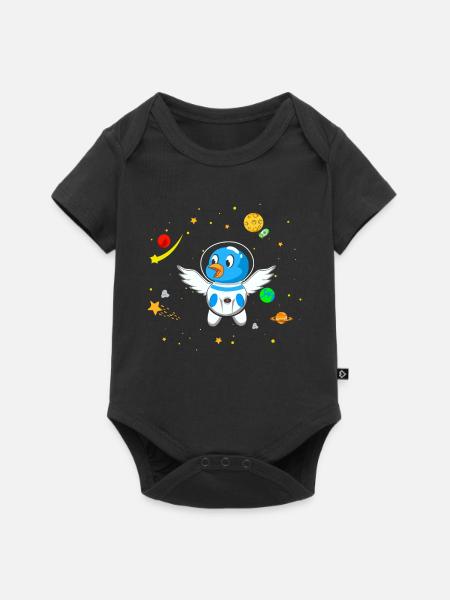 Hundezüchter Astronaut - Baby Premium Kurzarmbody - Schwarz
