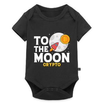 Vers la Lune - Crypto - Body à manches courtes Premium Bébé - noir - Devant