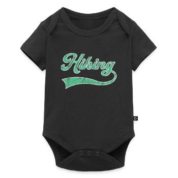 Hiking lettering - Baby Premium short-sleeve bodysuit - black - Front