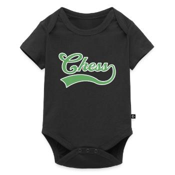 Lettrage d’échecs - Body à manches courtes Premium Bébé - noir - Devant