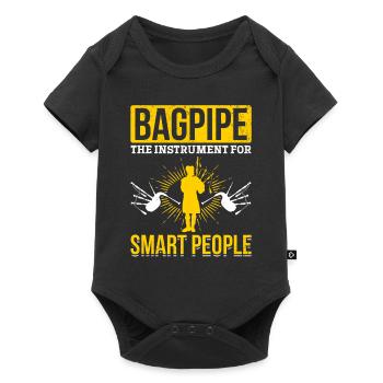Bagpipe The Instrument For Smart People - Funny Ba - Baby Premium short-sleeve bodysuit - black - Front