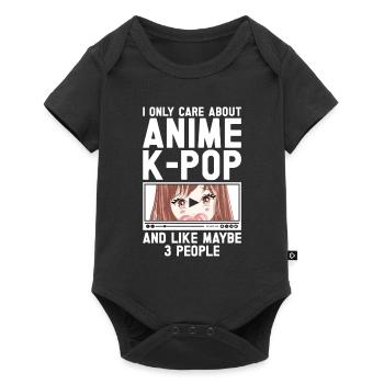 Anime & K-Pop Musique Kpop Manga Japonais Otaku - Body à manches courtes Premium Bébé - noir - Devant