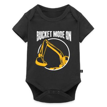bucket mode on Design for a excavator fan - Baby Premium short-sleeve bodysuit - black - Front