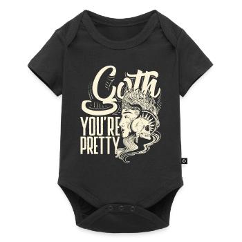Goth You're Pretty Dark Gothic Pastel Goth - Baby Premium Kurzarmbody - Schwarz - Vorne