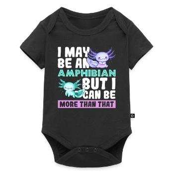 axolotl amphibians salamander cute axolotl - Baby Premium short-sleeve bodysuit - black - Front