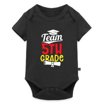 Équipe 5 classe école cinquième année cinquième année - Body à manches courtes Premium Bébé - noir - Devant