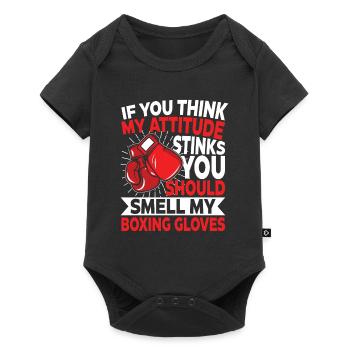 My Attitude Stinks You Should Smell My Boxing - Baby Premium Kurzarmbody - Schwarz - Vorne