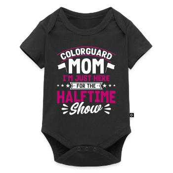 Colorguard Mom ici pour le spectacle de la mi-temps Fahnenwac - Body à manches courtes Premium Bébé - noir - Devant